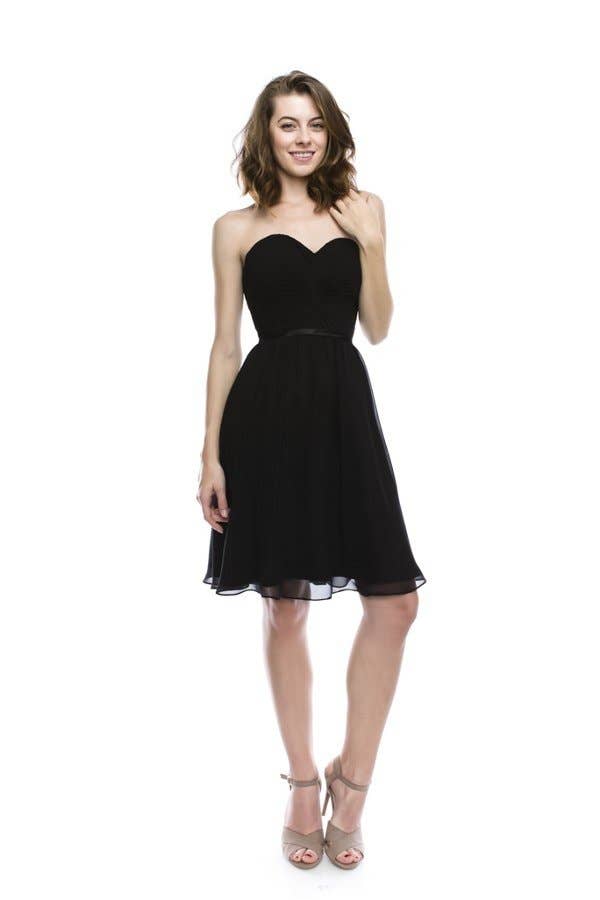 Sweetheart Ruched Chiffon Party Dress